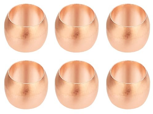 PATIKIL 6mm Ghiere Tubo OD Manicotti Compressione, 6pz Kit Assortimento Raccordi Compressione per Raccordi Compressione Rame per Aria Acqua Gas