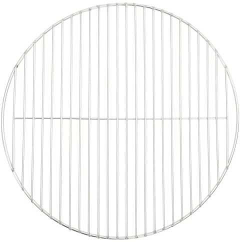Homgoday Griglia rotonda per barbecue, 47 cm, in acciaio inox 304, accessori per barbecue da esterno
