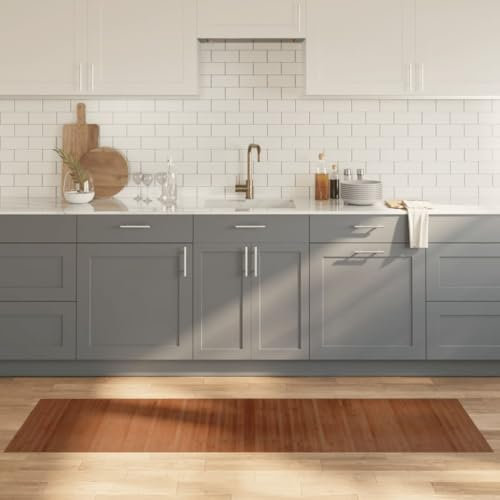 ShGaxin Teppich Rechteckig Braun 60x200 cm Bambus, Teppich Schlafzimmer, Teppich Wohnzimmer, Carpet Bedroom, Büroteppich, Teppischwhonzimmer - 376716