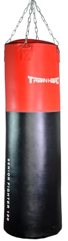 Hansson Sports® Boxsack Sandsack 80/100/120cm Punching Bag gefüllt inkl. Heavy Duty Stahlkette und Drehwirbel