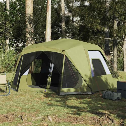Furniture Select Familienzelt 10 Personen grün Schnellverschluss wasserdicht