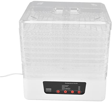 Machine de Déshydratrice Alimentaire électrique FDIT 350W avec 8 Plateaux - Contrôle de Température Réglable pour la Viande, les Légumes, les Fruits - Compact et Facile, le