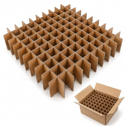 18 PCS Moving Box Glasses Divider Shipping Box Cardboard Divider Inserts