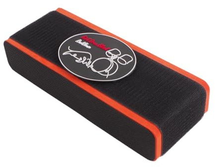 CoudarTitie Bass Drum Pad Non-Slip Block Pedal Anchor Stabilizer Lightweight EVA Suitable for Keyboard Pedals And Electronic Drums Live Performance, Orange