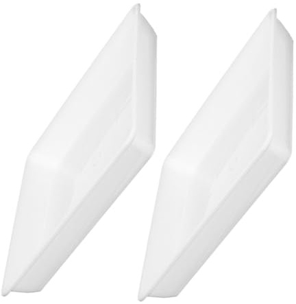 Hemobllo Bandejas Cuadradas para Plantas de 35 Cm 2 Platillos de Plástico Duraderos para Exteriores Ideales para Recoger Agua Macetas Bonsáis y Suculentas