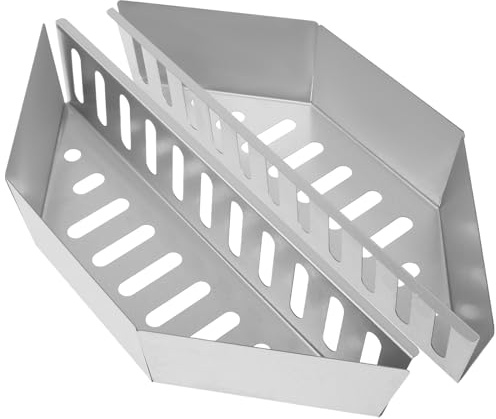Juego de 2 cestas de carbón vegetal de 38,5 x 11 x 7,5 cm, acero resistente al calor, para barbacoa al aire libre, accesorios perfectos para asar y fiestas de barbacoa