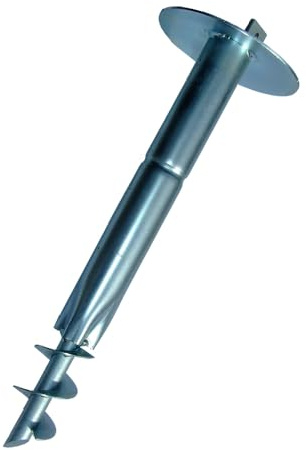 Vite di fondazione zincata per palo a T 30x30 mm, posa a secco senza cemento per recinzione – FENCESHOP