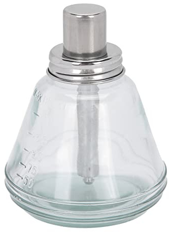 Aumotop Presstyp Vätskepump Dispenser Påfyllningsbar 180 Ml Nagellackborttagningsflaska med Korrosionsskyddande Aluminiumkärna för Skönhetspersonal