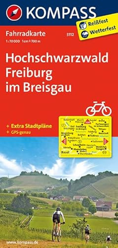 KOMPASS Fahrradkarte Hochschwarzwald, Freiburg im Breisgau: Fahrradkarte. GPS-genau. 1:70000 (KOMPASS-Fahrradkarten Deutschland, Band 3112)