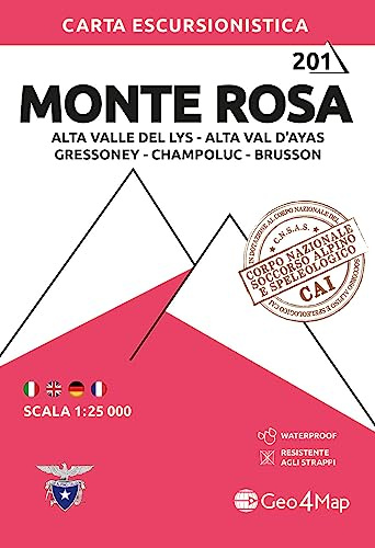 Valle del Lys: Wanderkarte (Carte escursionistiche 1:25.000)