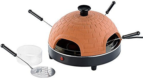 MostroMania Mini Forno in Pietra per Pizza - Prodotto Professionale - Cottura Fai da Te - Tagliapasta - Pale - Manici Isolanti - Coperchio in Terracotta - Accessori da Cucina - Idee Regalo Coppie