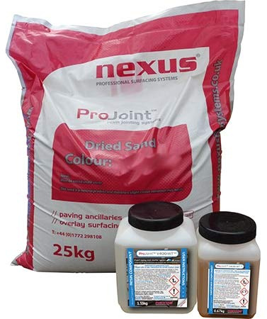 Nexus ProJoint V400-WT | Increased Strength, 2-Part Epoxy Resin Mortar System - Ideal for High Traffic Areas and Roadways - 27kg - Black