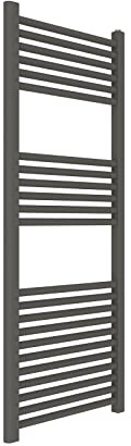 ERCOS Scaldasalviette Termoarredo Bagno Dimensioni 500x1200 MM Radiatore Colore Quarzo Opaco , Attacchi da 1/2 Fornito Con Kit Montaggio