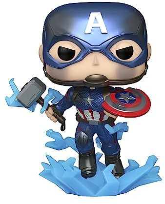 Funko 68656 Pop! Marvel: Avengers Endgame - Captain America (Metallic Glows in the Dark Special Edition) #1198