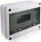 Royouzi Boîte de distribution en saillie IP65 - 1 rangée - Pour montage en saillie - Avec bornes en laiton - Pour jardin ou extérieur - Villas - Colonnes de charge (modules C-12)