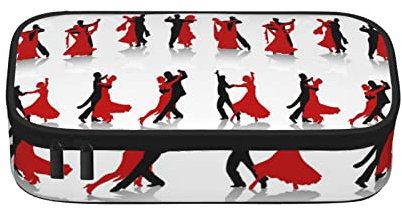 BAAROO Federmappe, großes Fassungsvermögen, Ballsaal, Tanz, Stifteetui mit Reißverschluss, für Schule und Büro, 21,6 x 9,4 x 5,1 cm, Ballroo, farbe, 5.0cm*10.5cm*20.5cm, federmäppchen