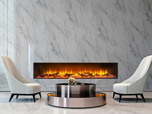 Acantha Aspire Fully Inset Media Wall Electric Fire (61/155cm)