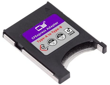 cablecc CFE CFA auf CFB Speicherkarten-Set, CFexpress Typ-A auf Typ-B-Adapter, kompatibel mit Kamera 8K RAW PCIe Erweiterung