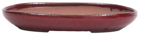 Bonsai-Shopping Bonsai - Schale, Waldschale, oval 31 x 22 x 5 cm Bordeaux 51334