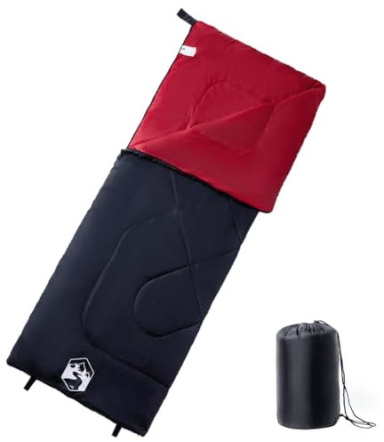 vidaXL Schlafsack, Deckenschlafsack für Erwachsene, Leichtschlafsack für Trekking Reisen Wandern Outdoor, Campingschlafsack 3 Jahreszeiten