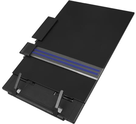 TOGEVAL Verstellbarer Dokumentenhalter Desktop Kopiestehstütze Papierständer Für Bücher Rezepte Lesen Und Büro Leichter Platzsparender Halter Für Schule Arbeit Zuhause