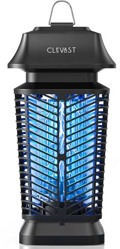 CLEVAST Bug Zapper, Insect Pest Fly Killer with LED UV Light, Electric Mosquito Zapper for Indoor and Outdoor 20W, Waterproof Mosquito Killer for Flying Insect Control Lamp, Fly Zapper for Home