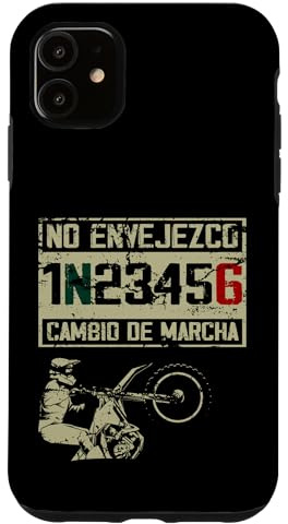 Divertido cumpleaños no Envejezco Moto Biker Hombre Motero Carcasa para iPhone 11