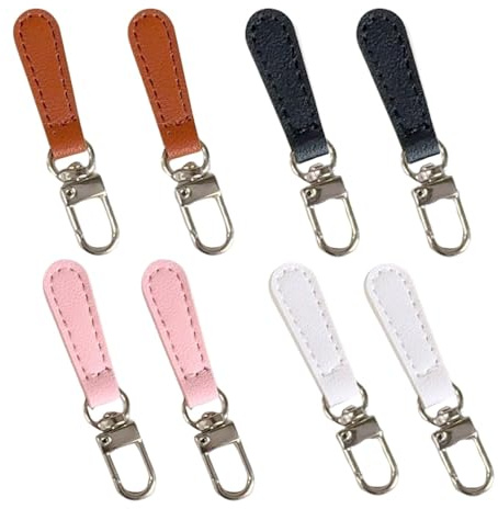 8 Piezas de Repuesto de Tirador de Cremallera para Bolsos, Chaquetas y Equipaje, Solución Práctica de Tirador para Uso Diario y Viajes