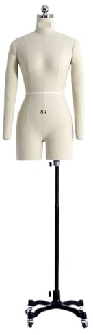 Schneiderpuppe Leinenbezug Körper weibliche Schaufensterpuppen mit Beinen for Kleidung Design Büste Nähen Schneider Schaufensterpuppe Kleid Display Stand Can Pin(88-Note Size-arms)