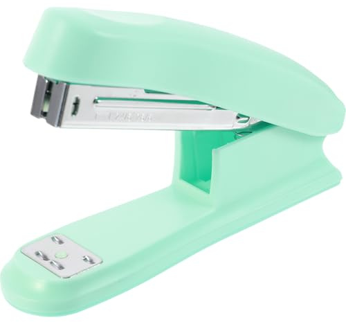 OATIPHO Grapadora Manual Portátil de Oficina en Color Menta, Grapadora de Escritorio Compacta de Plástico Resistente, Útil Escolar para Grapar Documentos en Casa, Escuela y Viajes
