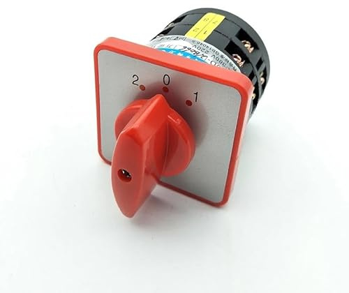 Interruptor de conmutación de potencia combinado de tres posiciones con control de leva rotativa LW6 CA 380 V CC 220 V, terminal de tornillo de 12