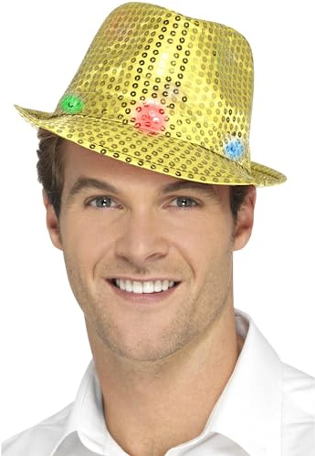 Light Up Sequin Trilby Hat