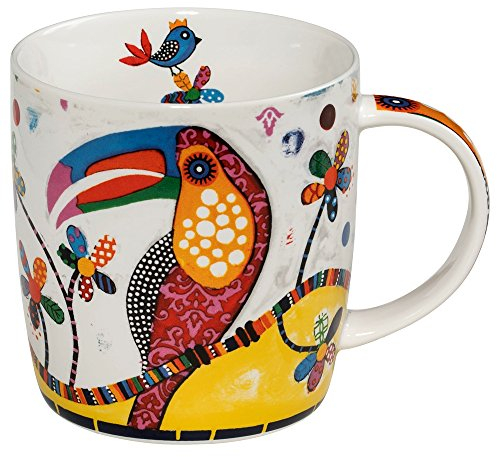 Maxwell & Williams - Tazza con mucca Betsy, in porcellana, multicolore, Porcellana, Tango (Toucan)