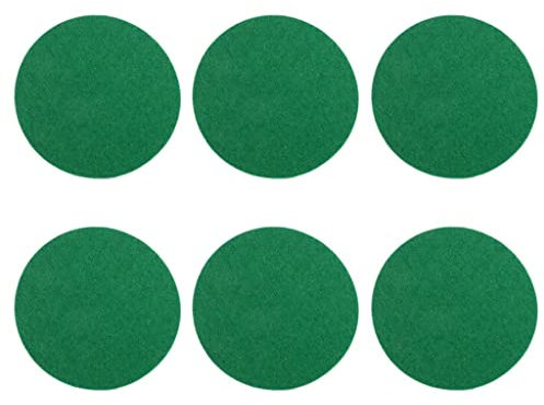 Sharplace 6 Stück Filzpolster Filzunterlage Ersatzfilz für Airhockey Griffen/Pushern, S-L - L