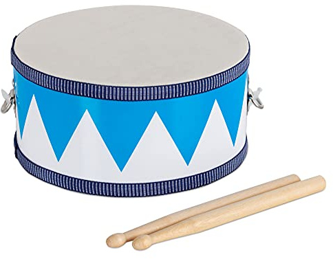 Classic Cantabile Tamburo per bambini 8 bianco-blu