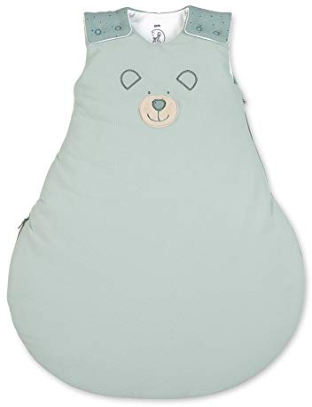 Sterntaler Baby-Schlafsack, Bär Ben, Reißverschluss und Knöpfe, Größe: 50/56