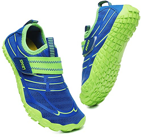 PiDaGlobal Scarpe da Immersione da Scoglio da Spiaggia Ragazze Ragazzi Scarpe da Sport Scarpe da Nuoto Acquatici Asciugatura Rapida Scarpette da Surf 36EU Blu