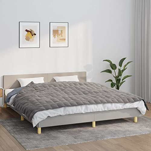 DIGBYS Gewichtsdecke grau 155x220cm 11kg Stoff