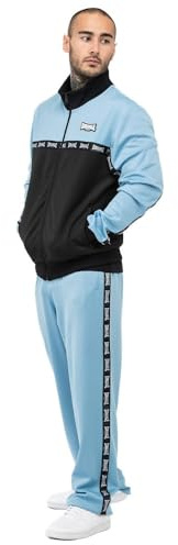 Lonsdale Herren WOODWICK Trainingsanzug, Black/Blue, XXXL