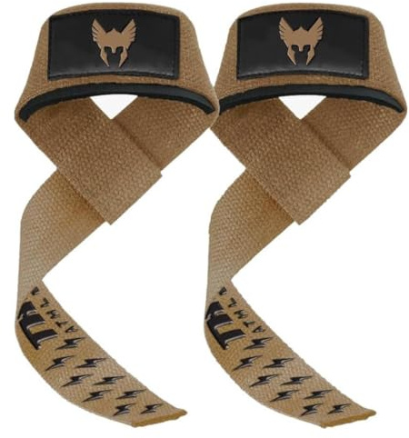 Thor Athletics Lifting Straps und Zughilfen für Krafttraining, Powerlifting und Kreuzheben - Gepolsterte Handgelenksschlaufen - Profi Fitness Zubehör für Männer und Frauen - inkl. gratis E-Book