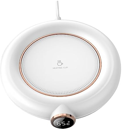 MAGICLULU Elektrischer Tassenwärmer Mit USB-ladefunktion Getränketassenwärmer Aus Hochwertigem Kunststoff Zum Aufwärmen Von Kaffee Milch Und Wasser Geeignet Für Home Und Office