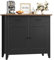 HOCSOK Meuble de Rangement, Buffet Cuisine, Placard de Salle à Manger avec 2 Portes et 2 tiroirs Salon 40P x 91l x 82H cm