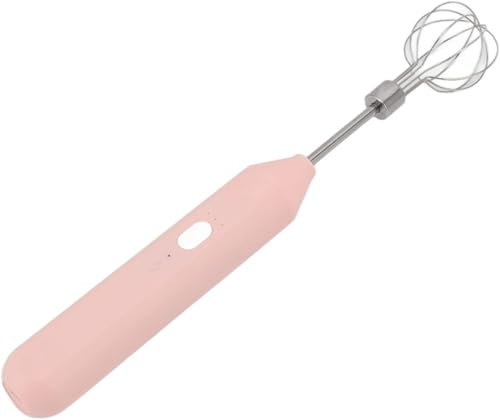 Mini Batidora De Mano Eléctrica, Tres Velocidades Diferentes Batidora De Mano Para Repostería En Casa (Rosa)