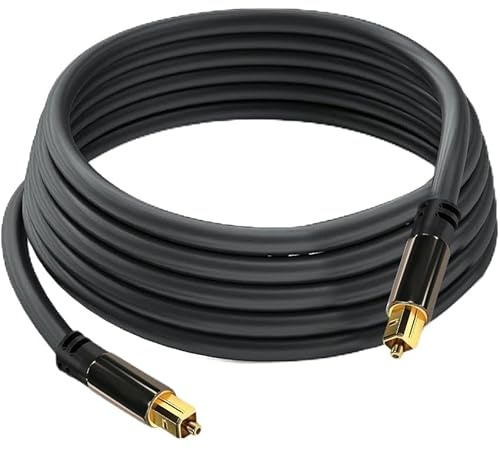 Glowster TOSLINK Audio (Stereo Dolby Digital Normal, DTS, Connettore TOSLINK Maschio a Connettore TOSLINK Maschio, Nero), Pro Series (3 metri)
