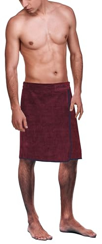 ADAMO XXL-Sauna Kilt dunkelblau für Herren in Übergrößen mit Klettverschluss