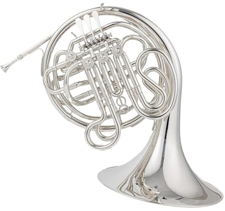 Bb Waldhorn Waldhorn B Stimmung F Stimmung Versilbertes Zweireihiges Blechblasinstrument Mit Vier Tasten Und Etui