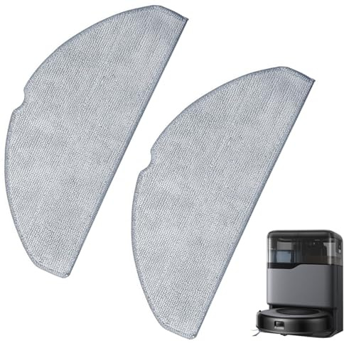 2PCS Mop Pads for Eufy L60 G50 Hybrid Replacement Microfiber Mops Cloths Washable Reusable Mopping Household Robot Vacuum Cleaning Pads for Eufy Robot L60 G50 Hybrid Accessories