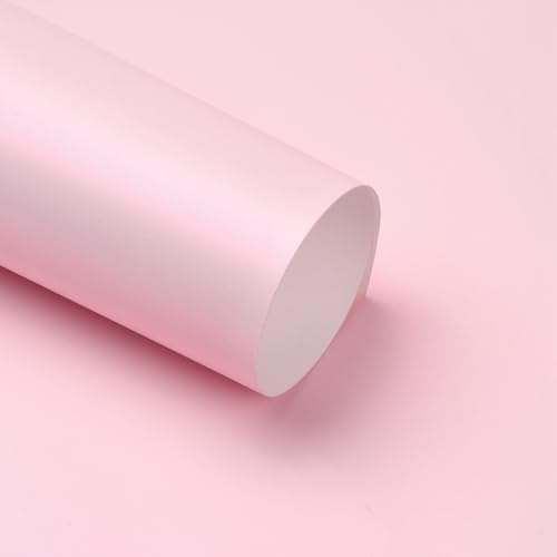 Blueshyhall Autofolie Rosa Glanz Indoor und Matt Outdoor, Car Wrapping Folie Platinrosa Farbwechsel, Tuning Folie Innen Außen Lackschutzfolie mit Luftkanal für Auto Motorrad Fahrrad (50 x 152 cm)
