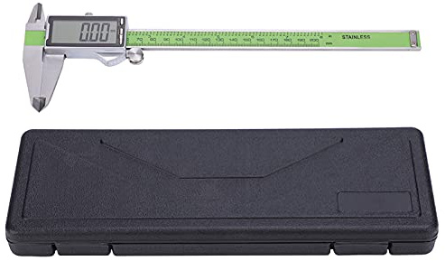 Caliper Vernier numérique Guage des règles électroniques précises pour la mesure du bricolage en acier inoxydable (200 mm)