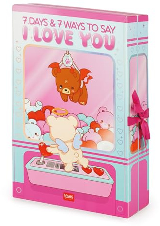 Legami - Scatola con 7 sorprese - 7 Days & 7 Ways to Say I Love You, con Dettagli in UV, Idea Regalo